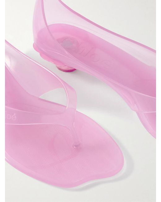 Chloé Pink Jelly Tpu Sandals
