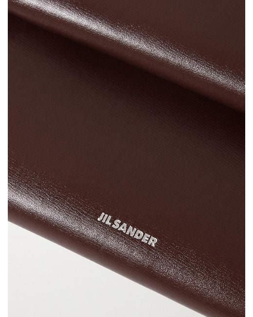 Jil Sander Natural Schultertasche Aus Wattiertem Leder