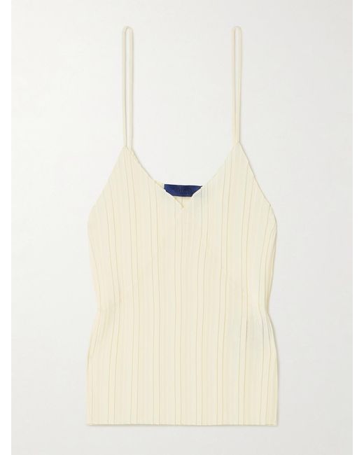 Sharon Wauchob Natural Kaya Plissé-Crepe De Chine Camisole