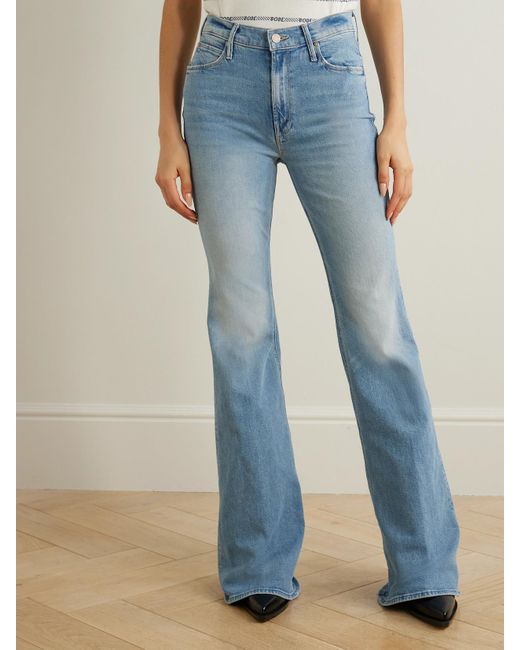 Mother Blue The Doozy Hoch Sitzende Schlagjeans Mit Recycelten Fasern