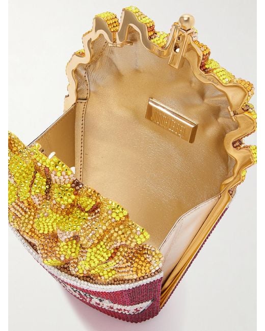 Judith Leiber Red French Fries Fresh And Hot Crystal-Embellished-Tone Clutch