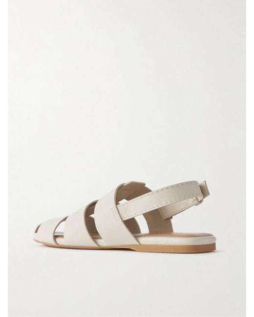 J.W. Anderson Natural Fisherman Embossed Leather Sandals