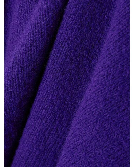 Lisa Yang Purple Lova Cashmere And Silk-Blend Sweater