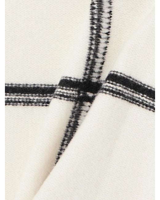 Missoni Natural Checked Wool Mini Skirt