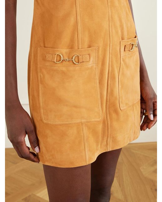 Ulla Johnson Brown Sloane Suede Mini Dress