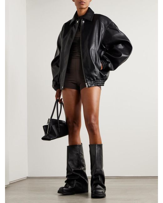 Rick Owens Gray Dirt Bolan Stretch-Jersey Shorts