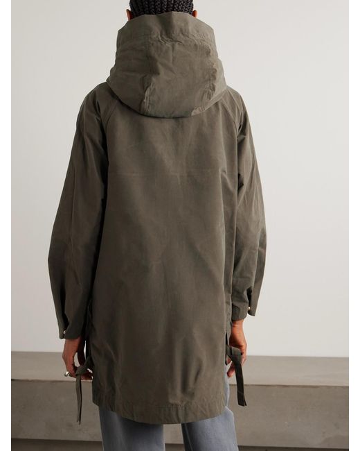 Barbour Green Middlemarch Hooded Cotton-Blend Parka