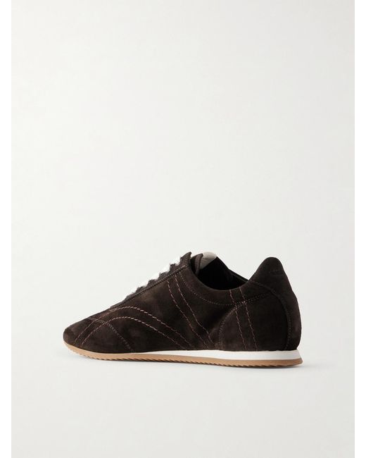 Totême  Black Flex Suede Sneakers