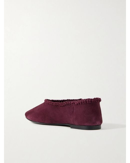 A.Emery Purple Park Braided Suede Ballet Flats