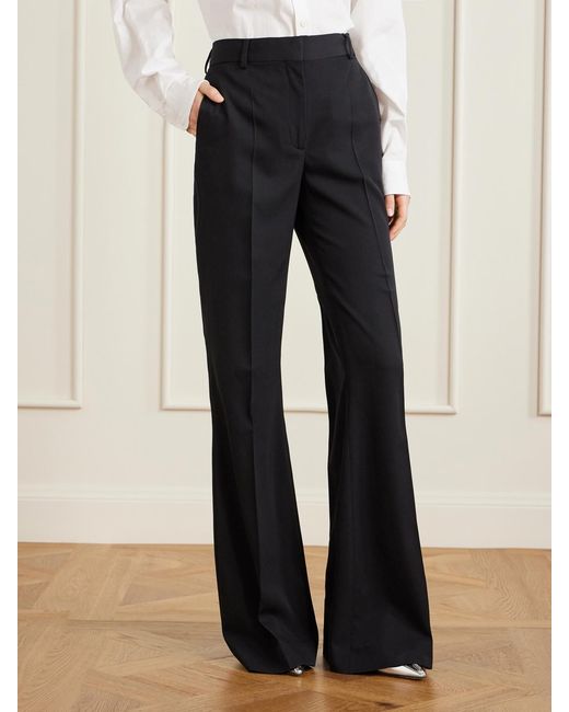 Stella McCartney Blue Wool Flared Pants