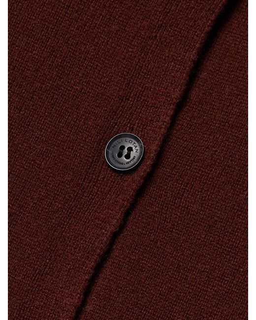 Nili Lotan Purple March Cashmere Cardigan