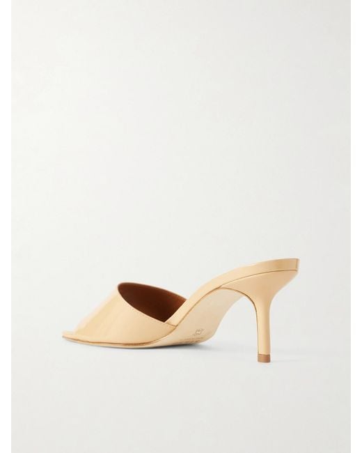 Staud Natural Bea Mules Aus Lackleder