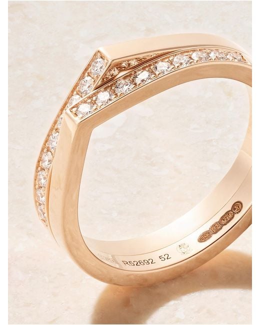 Repossi Natural Antifer Heart 18-Karat Diamond Ring