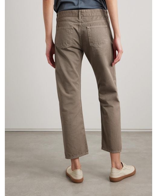 The Row Natural Riaco Verkürzte, Tief Sitzende Jeans Mit Geradem Bein