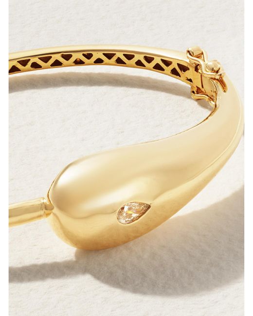 Mateo Natural Droplet 14-Karat Diamond Bracelet
