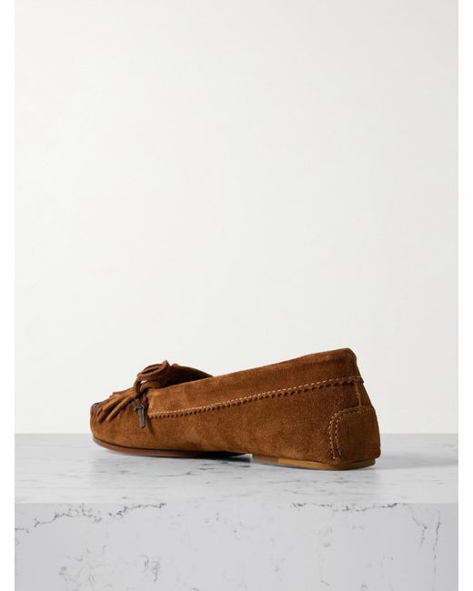 Mocassins En Daim À Franges Indiana Paris Texas en coloris Brown