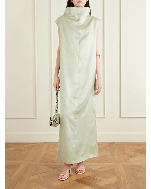 Altuzarra Green Muriel Silk Maxi Dress
