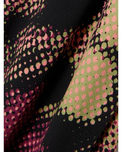 Dries Van Noten Red Floral-Print Crepe Maxi Skirt