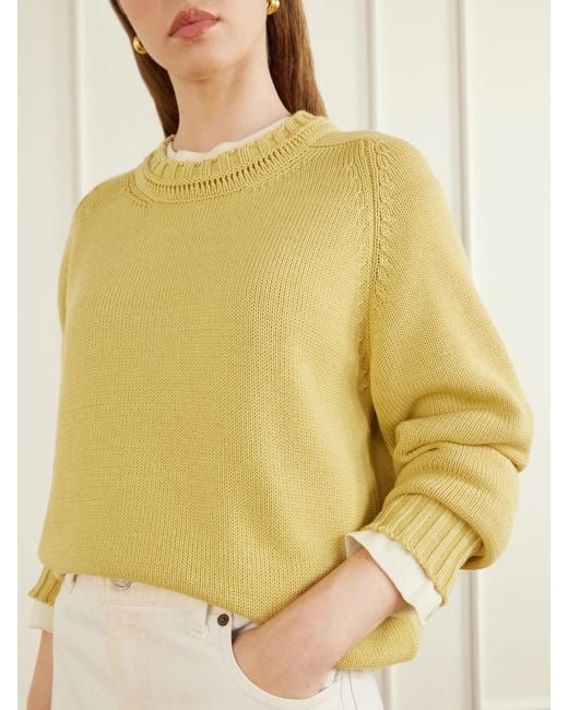 B Sides Yellow Cotton Sweater