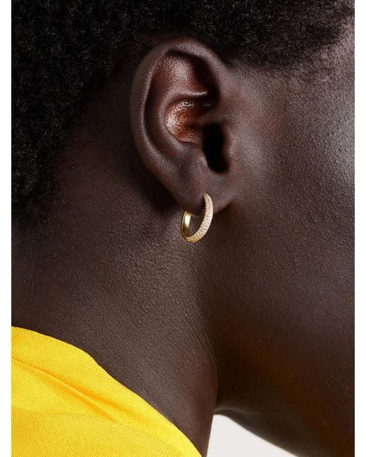 Octavia Elizabeth Natural Yana 18-Karat Diamond Hoop Earrings