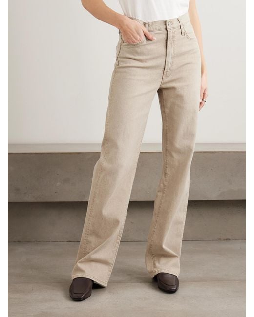 Mother Natural The Dodger Sneak Mid-Rise Wide-Leg Jeans