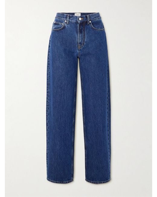 Loulou de Saison Blue Samur High-Rise Straight-Leg Jeans