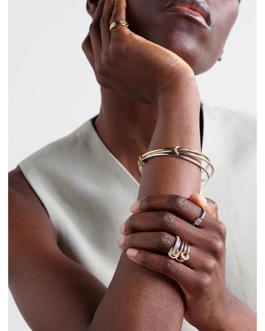 Spinelli Kilcollin Natural Lumin Set Of Three 18-Karat And Bracelets