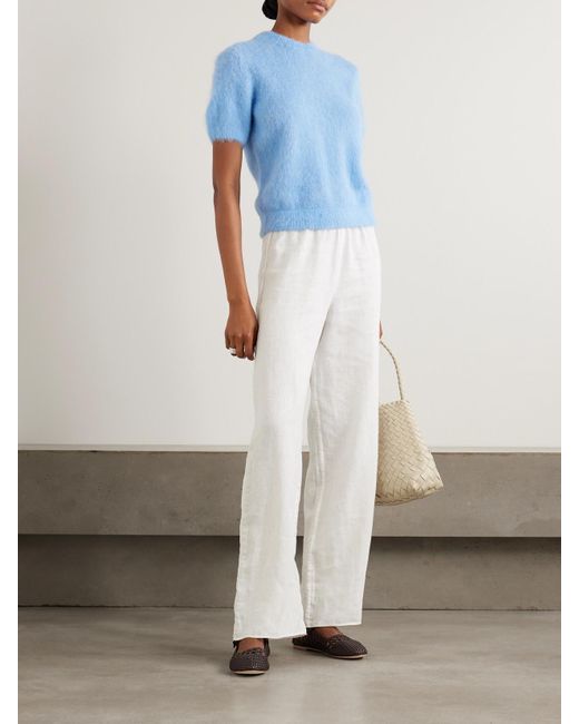 Doen White Lavon Linen Pants