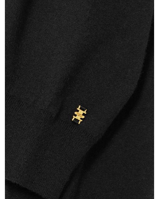 ÉTERNE Black Journey Cashmere Polo Shirt