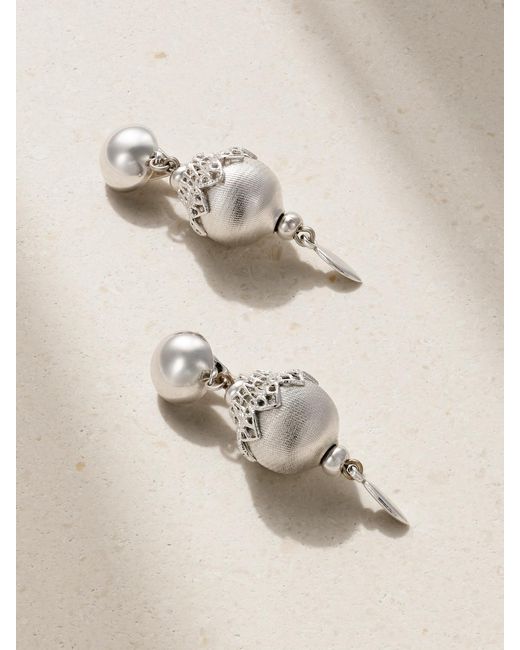 Susan Caplan Natural Monet-Plated Clip Earrings