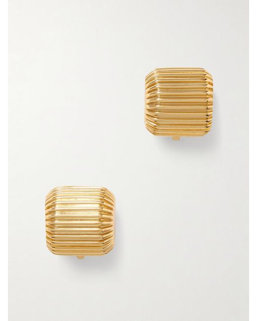 Joolz by Martha Calvo White Elle-Plated Clip Earrings