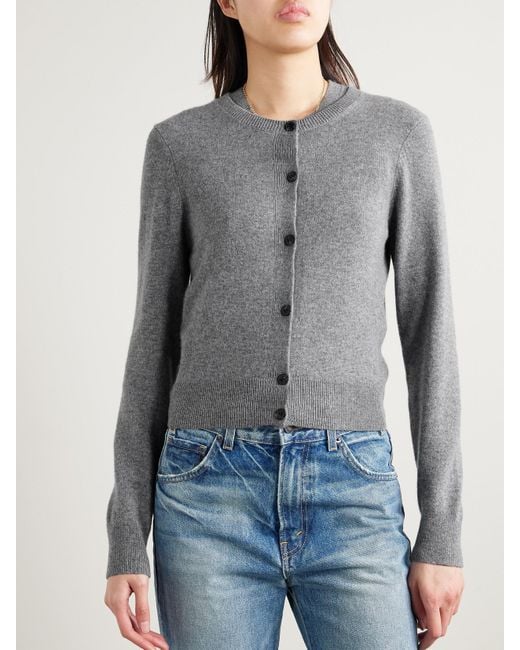 Nili Lotan Gray March Cardigan Aus Kaschmir