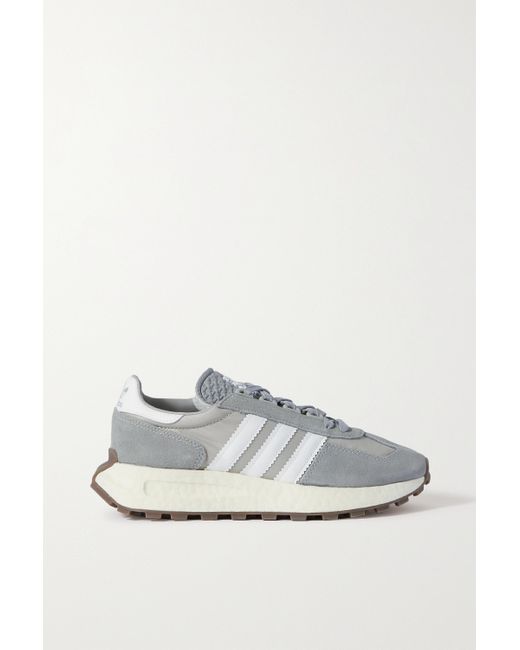 Adidas originals i-5923 clearance suede-trimmed neoprene sneakers