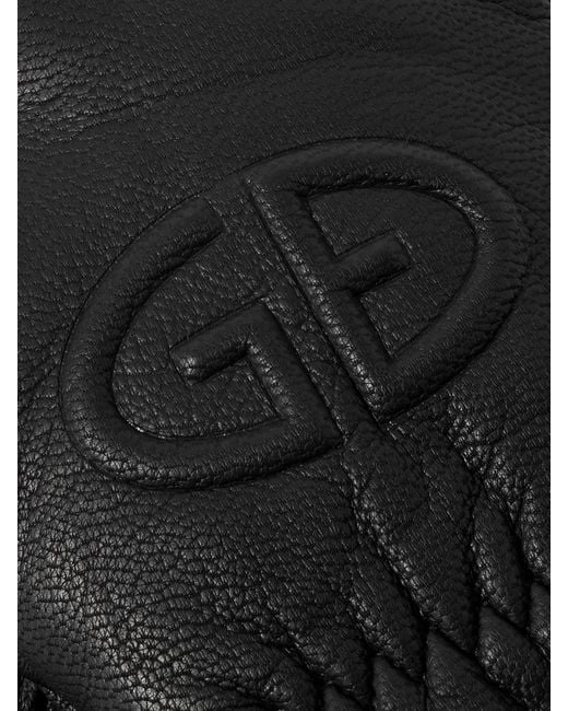 Goldbergh Black Freeze Padded Leather Gloves