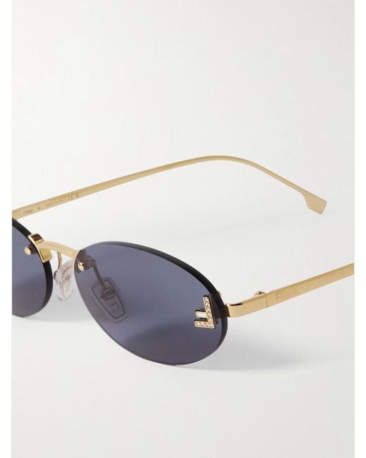 Fendi Blue First Crystal Sunglasses
