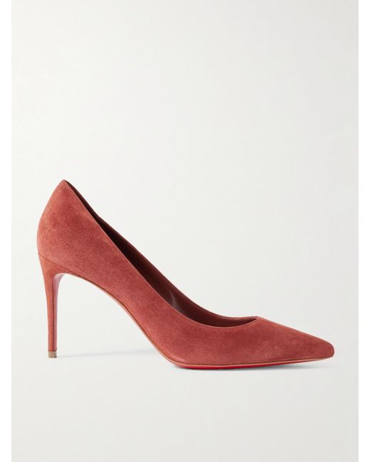 Escarpins À Bouts Pointus En Daim Kate 85 Christian Louboutin en coloris Pink