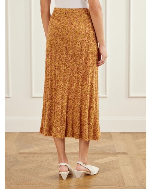 Proenza Schouler Natural Joelle Cable-Knit Mohair-Blend Maxi Skirt