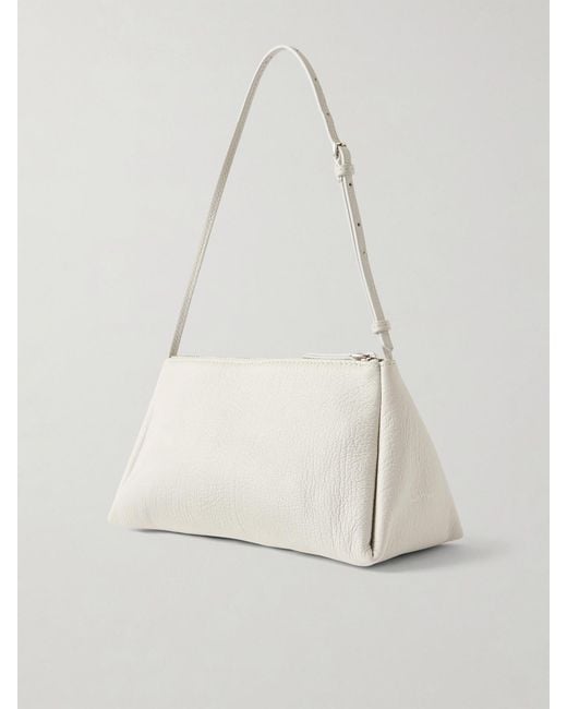Calvin Klein Natural Aurelis Leather Shoulder Bag