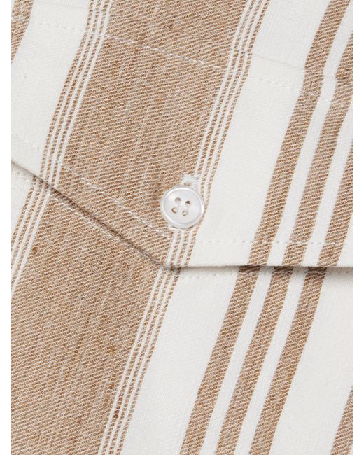 Twp Natural New Carter Hemd Aus Gestreiftem Hanf