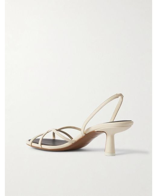 Neous Natural Ibor Leather Slingback Sandals