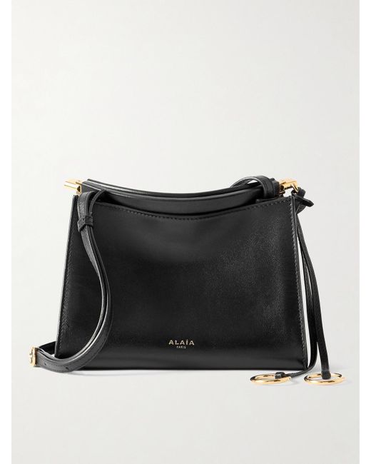 Alaïa Black Le Click Kleine Schultertasche Aus Leder