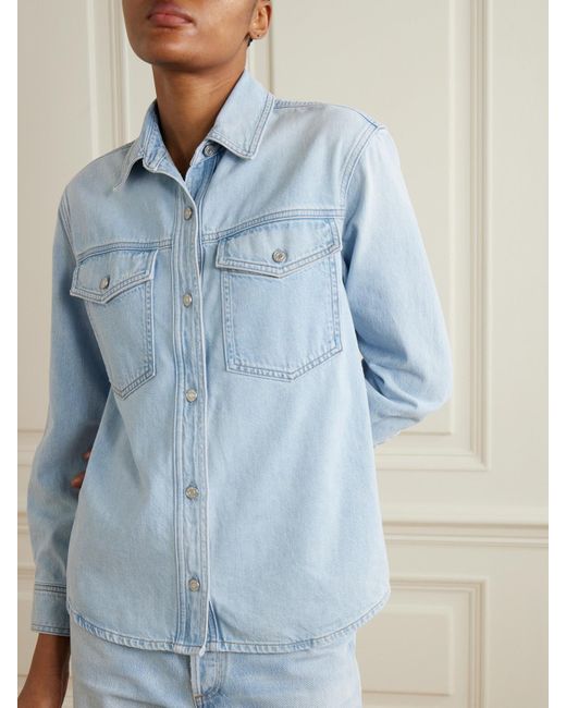 Agolde Blue Rina Jeanshemd