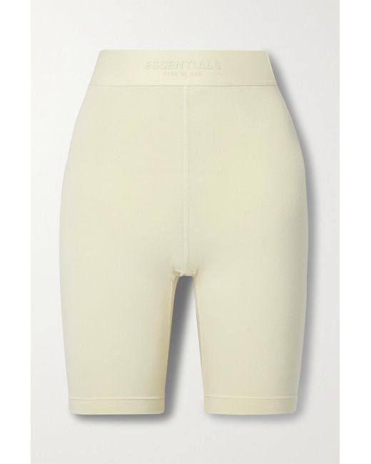 Fear of God ESSENTIALS Stretchcotton Biker Shorts in Natural Lyst