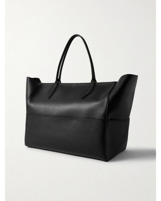 Metier Black Incognito Cabas Large Leather Tote