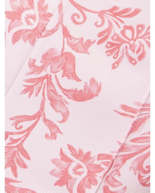 Pantalon Large En Faille À Imprimé Fleuri Daffy Emilia Wickstead en coloris Pink