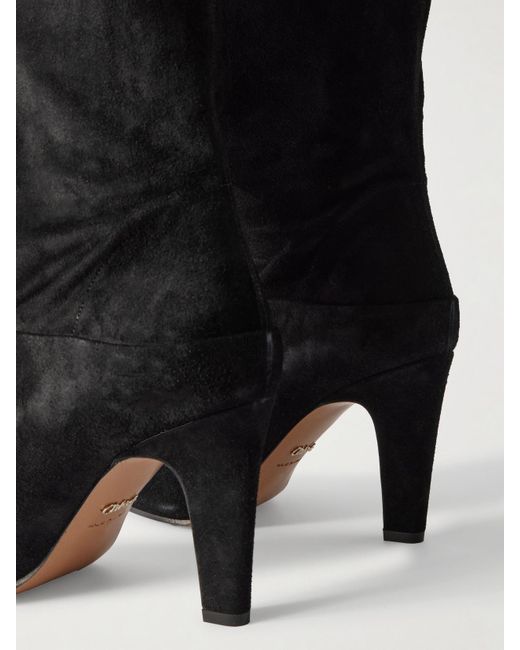 Chloé Black Eve Suede Over-The-Knee Boots