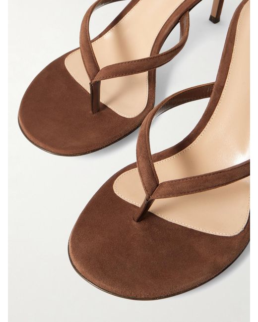 Gianvito Rossi Natural Calypso 70 Suede Mules