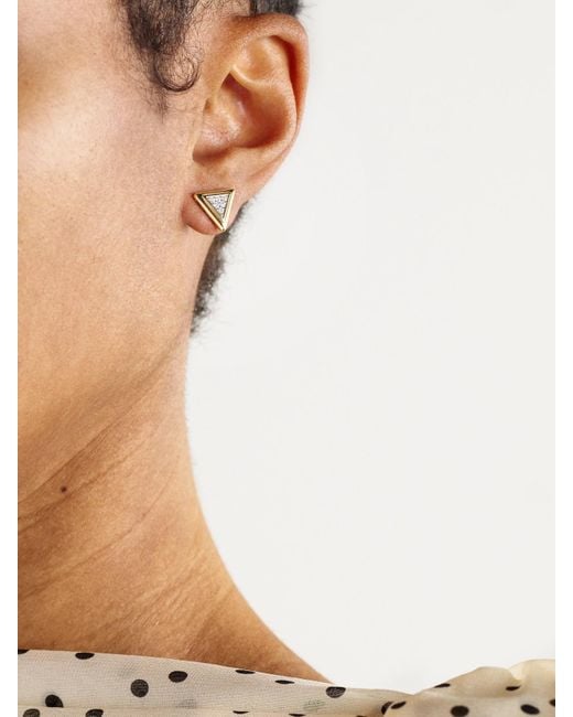 Marina B Natural Triangolini 18-Karat And Diamond Earrings