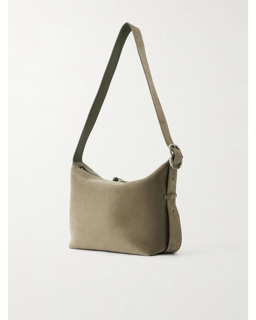 Loewe Natural Loop Medium Suede Shoulder Bag