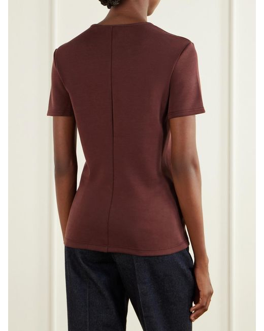 Tibi Red Jersey T-Shirt